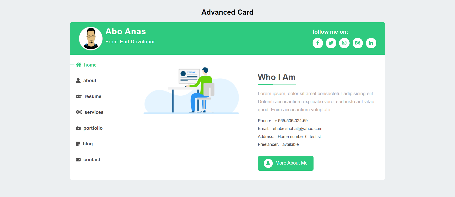 Advanced Card