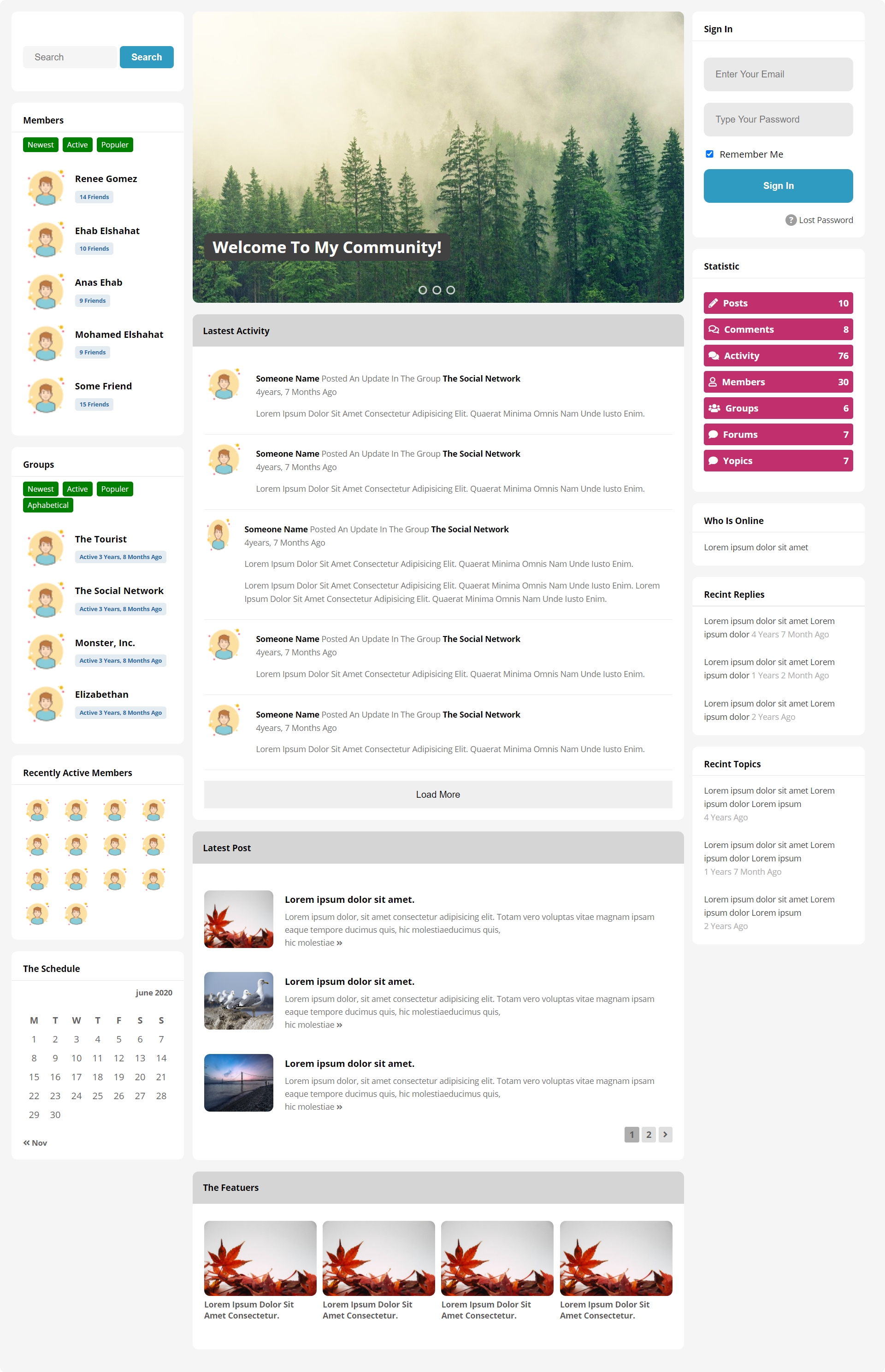 Page With Sidebar